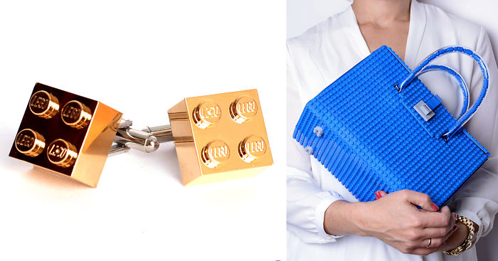 I Use Gold-Plated Lego Bricks To Create Jewelry And Handbags