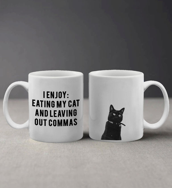 I Enjoy Eating My Cat Mug