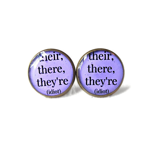 Grammar Police Earrings