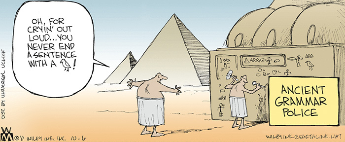 Ancient Grammar Police