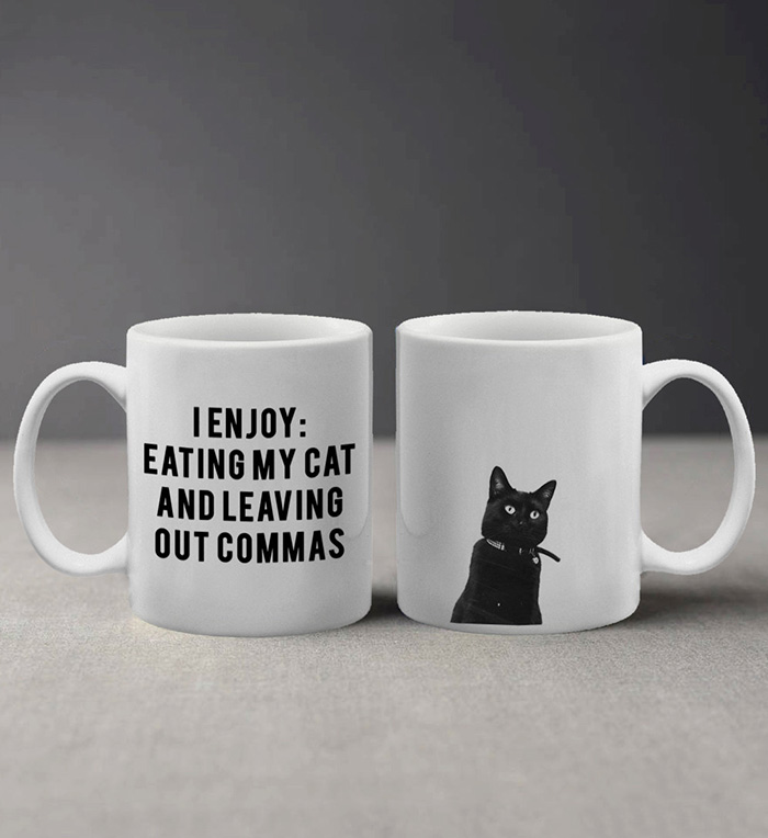 I Enjoy Eating My Cat Mug