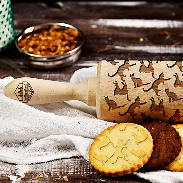 Laser Engraved Rolling Pin