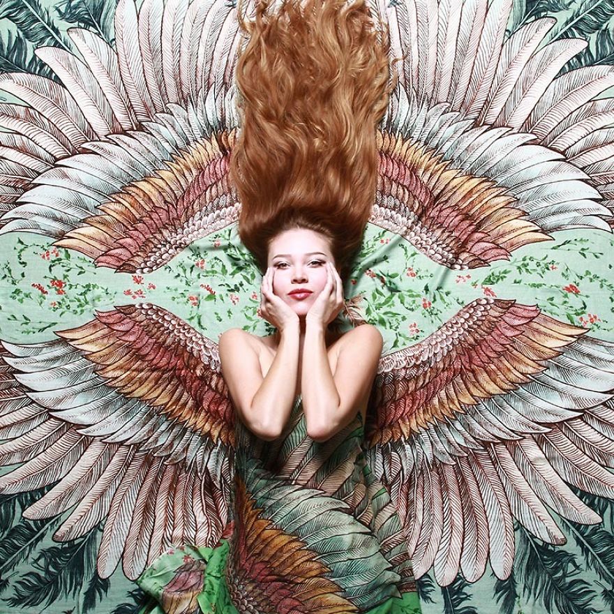 New Hand-Drawn Winged Scarves That Will Turn You Into A Bird New Hand-Drawn Winged Scarves That Will Turn You Into A Bird