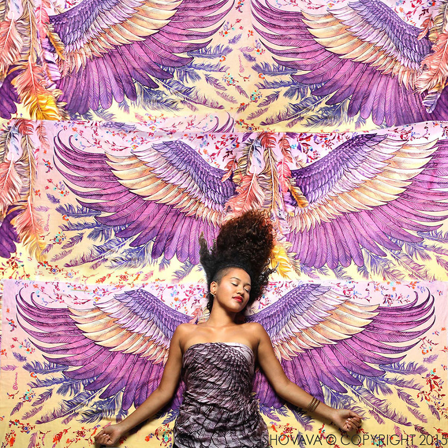 New Hand-Drawn Winged Scarves That Will Turn You Into A Bird