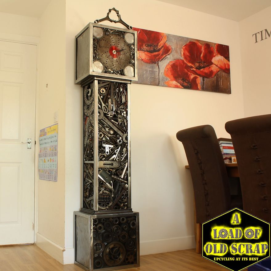 I Created This Scrap-Metal Grandfather Clock I Created This Scrap-Metal Grandfather Clock