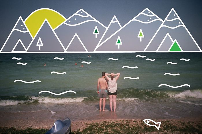 I Doodle On Film Photos To Tell A Different Story