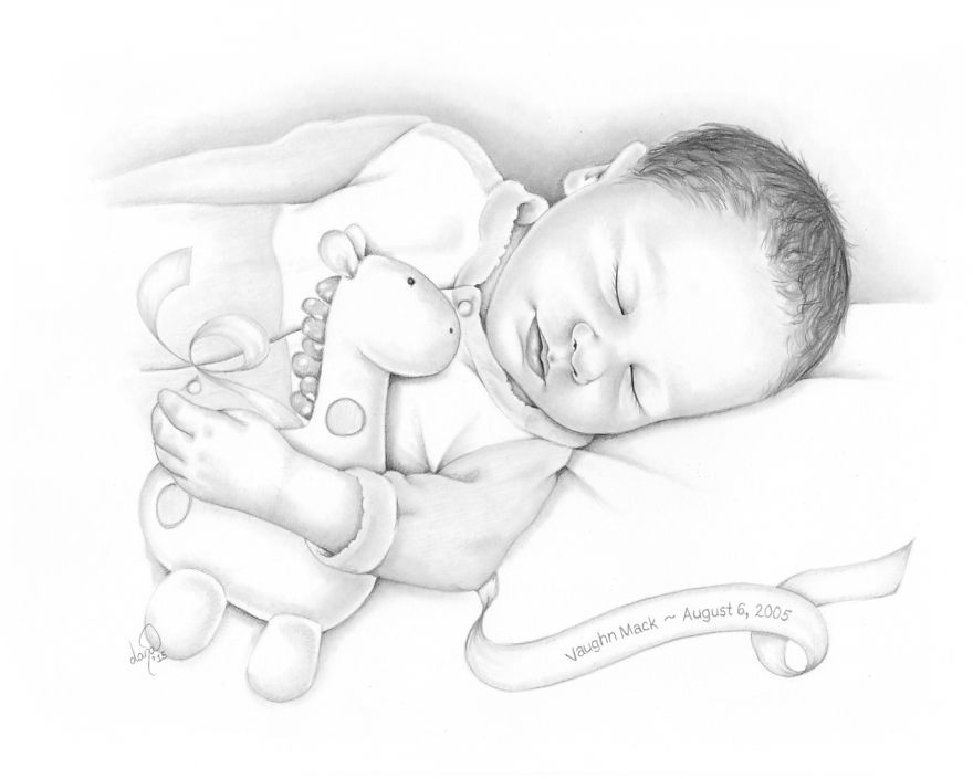 I Draw Baby Portraits For Families Who Suffered Early Losses