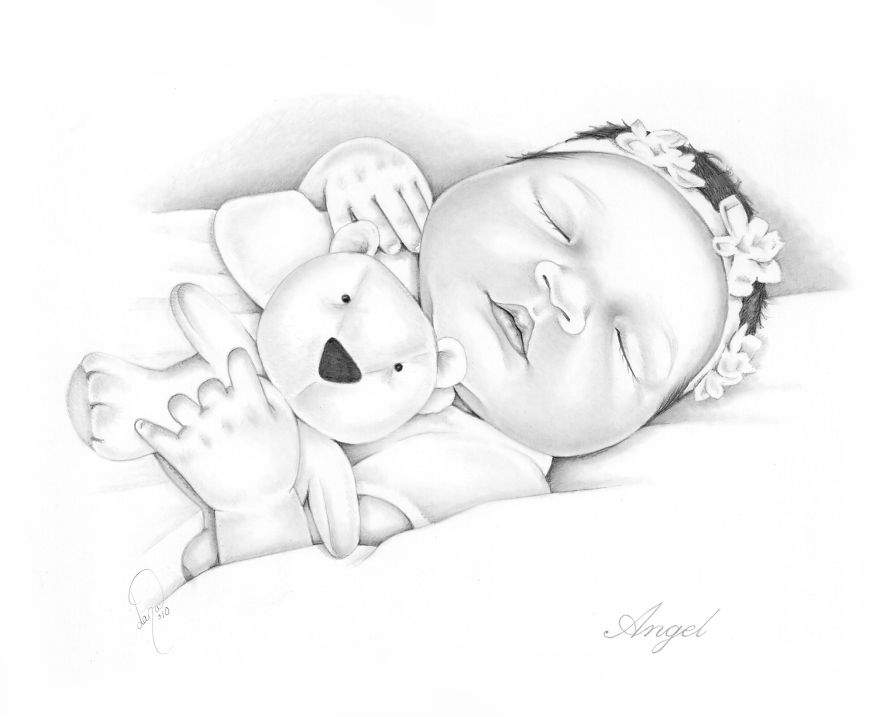 I Draw Baby Portraits For Families Who Suffered Early Losses I Draw Baby Portraits For Families Who Suffered Early Losses