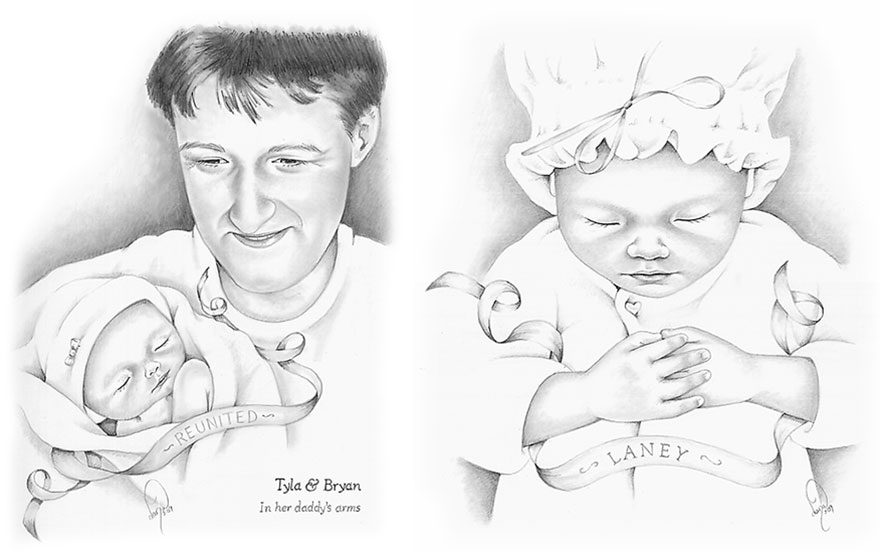 I Draw Baby Portraits For Families Who Suffered Early Losses