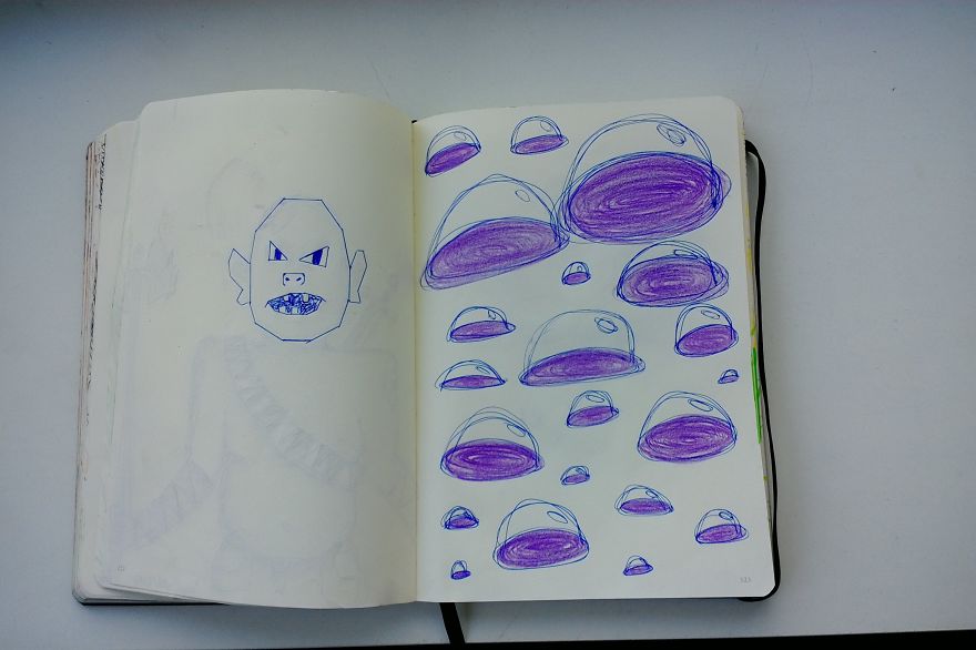 I Draw Various Random Things In My Sketchbook (page 120-129)