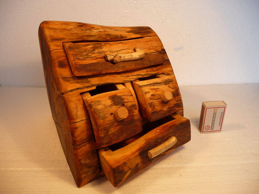 I Hand-Craft Wood Drawers That Look Like Trees To Escape Busy City Life I Hand-Craft Wood Drawers That Look Like Trees To Escape Busy City Life