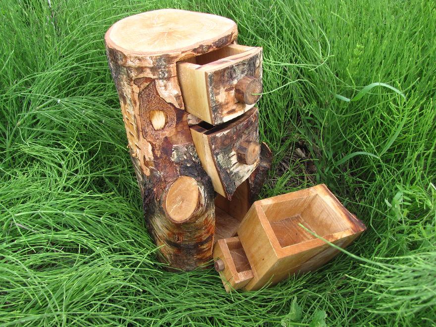 I Hand-Craft Wood Drawers That Look Like Trees To Escape Busy City Life I Hand-Craft Wood Drawers That Look Like Trees To Escape Busy City Life