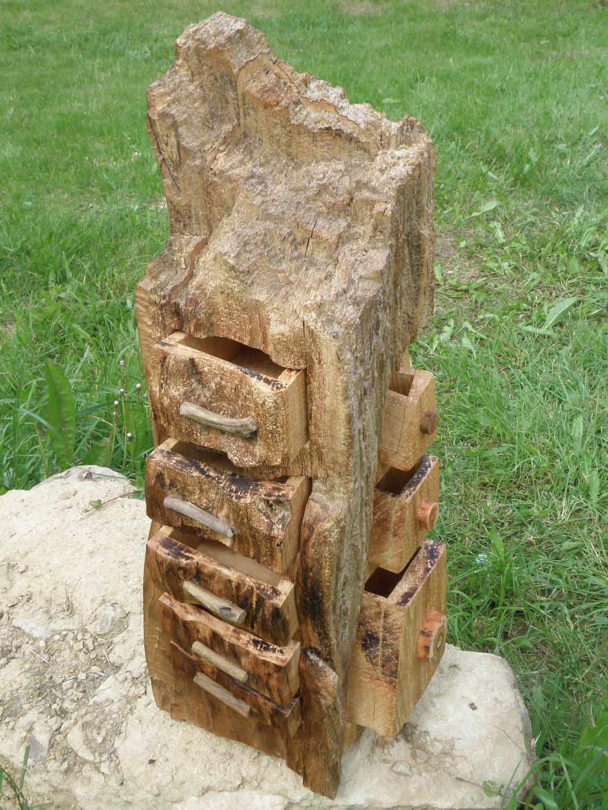 I Hand-Craft Wood Drawers That Look Like Trees To Escape Busy City Life I Hand-Craft Wood Drawers That Look Like Trees To Escape Busy City Life