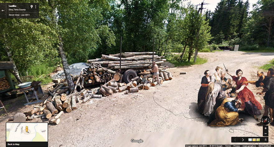 I Found Classic Paintings On The Streets With Google Street View I Found Classic Paintings On The Streets With Google Street View