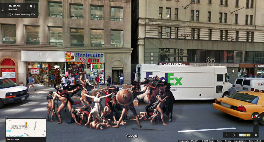 I Found Classic Paintings On The Streets With Google Street View
