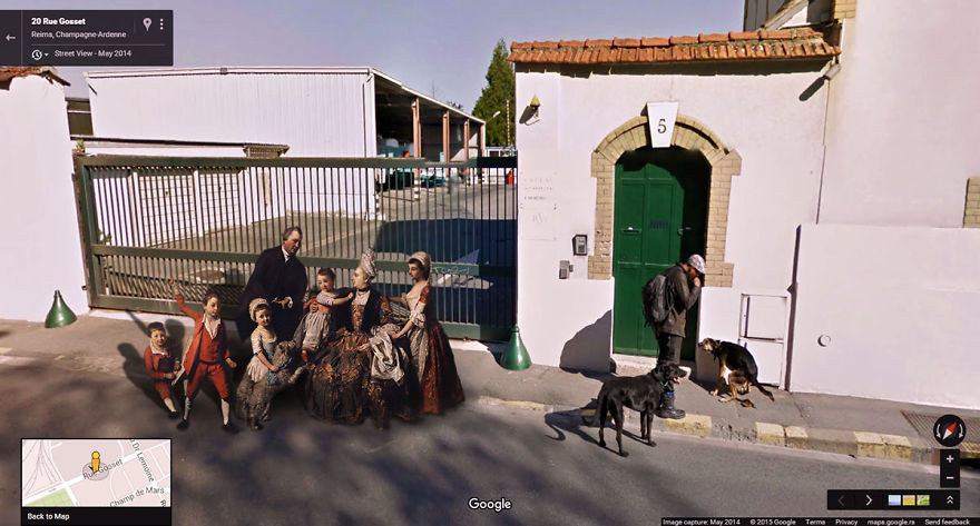 I Found Classic Paintings On The Streets With Google Street View I Found Classic Paintings On The Streets With Google Street View