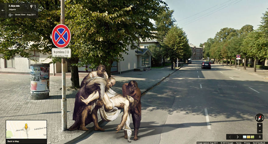 I Found Classic Paintings On The Streets With Google Street View