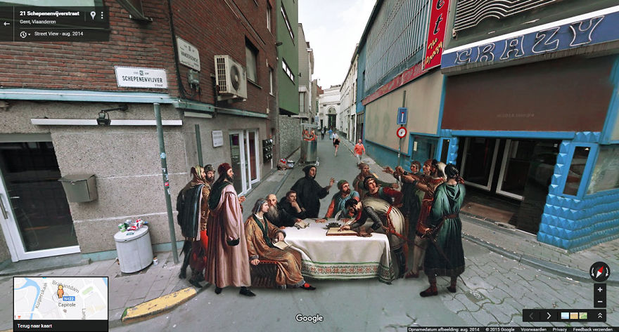 I Found Classic Paintings On The Streets With Google Street View I Found Classic Paintings On The Streets With Google Street View
