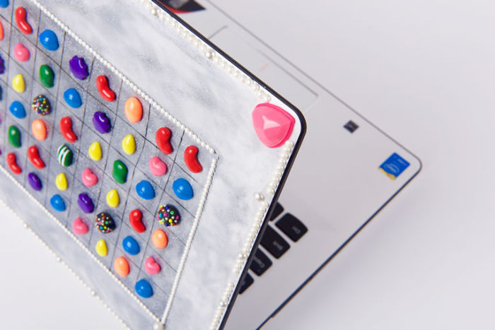 I Made A Candy-Crush-Themed Laptop Cover
