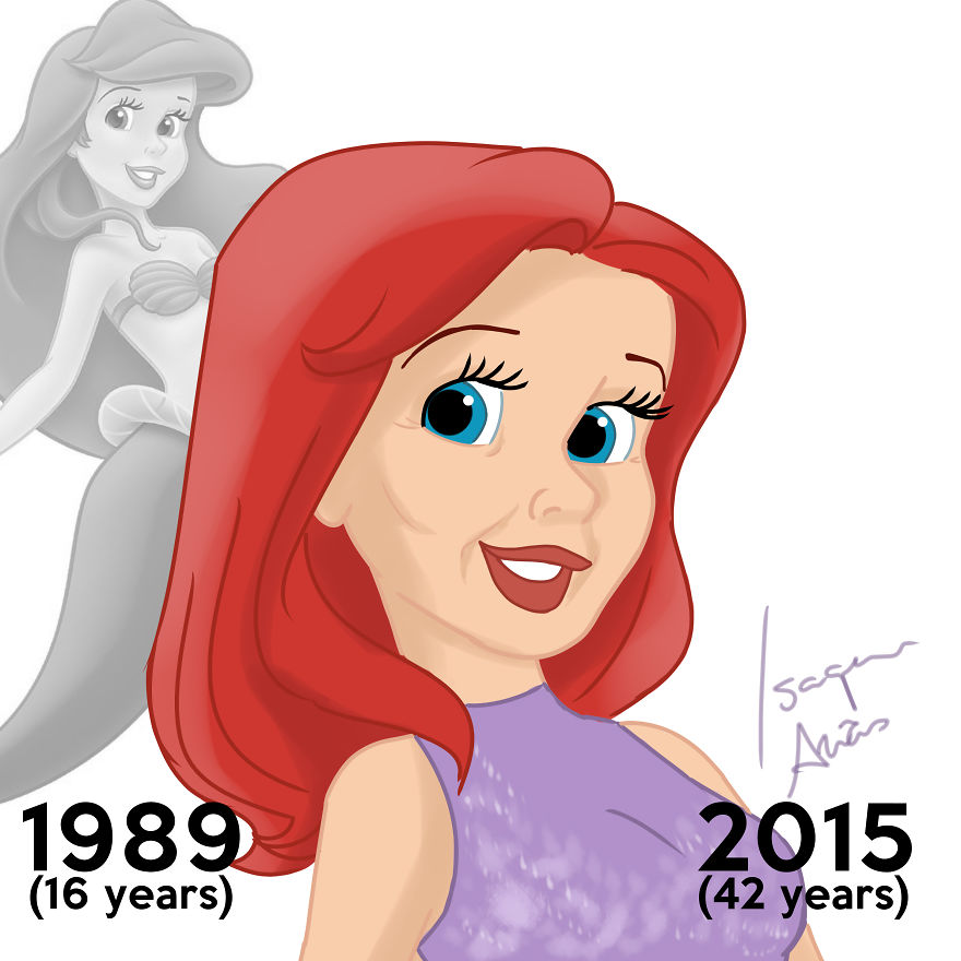 I Made Disney Princesses Look The Age They'd Be Today I Made Disney Princesses Look The Age They'd Be Today
