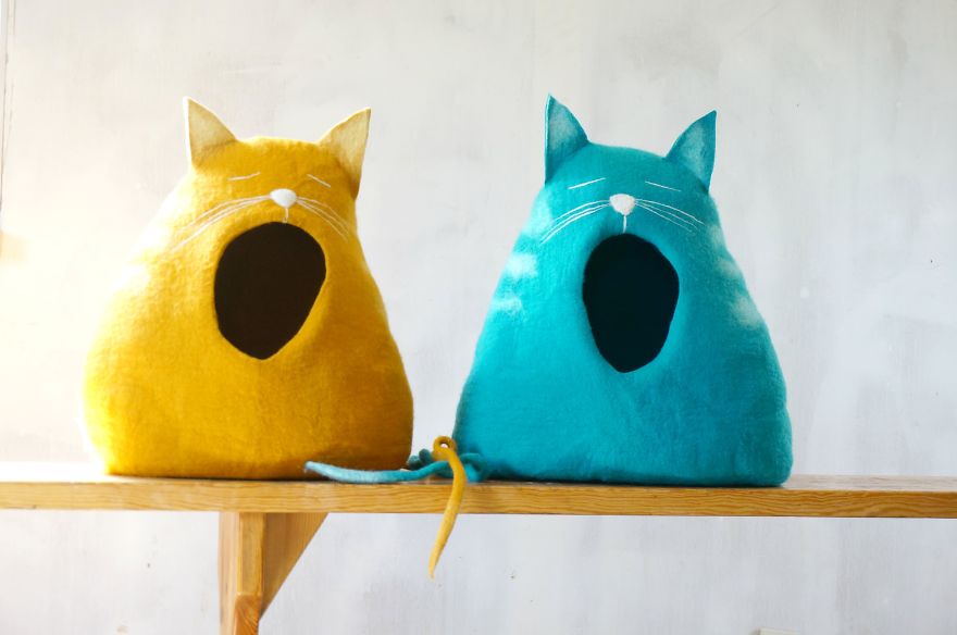 I Make Cat Beds Out Of Felt