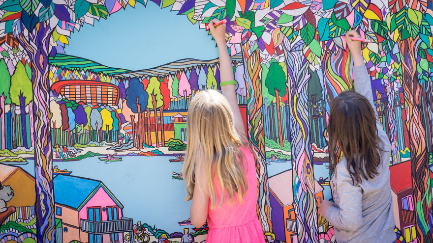 I Make Giant Colouring Art For Thousands Of Adults To Colour Together