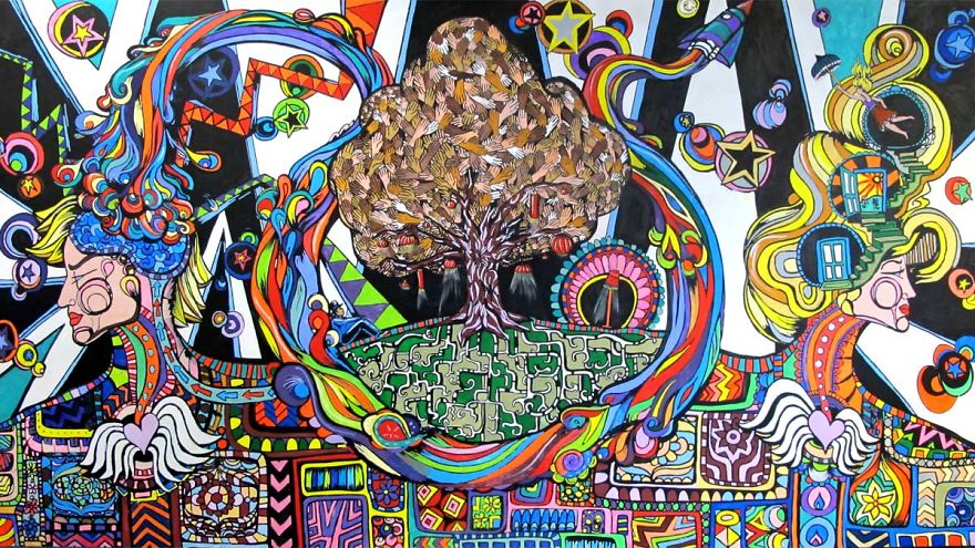 I Make Giant Colouring Art For Thousands Of Adults To Colour Together I Make Giant Colouring Art For Thousands Of Adults To Colour Together