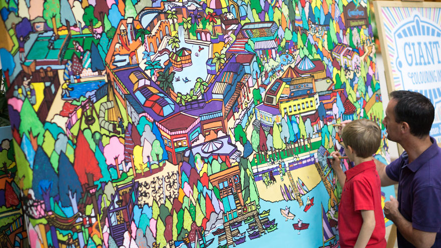 I Make Giant Colouring Art For Thousands Of Adults To Colour Together I Make Giant Colouring Art For Thousands Of Adults To Colour Together