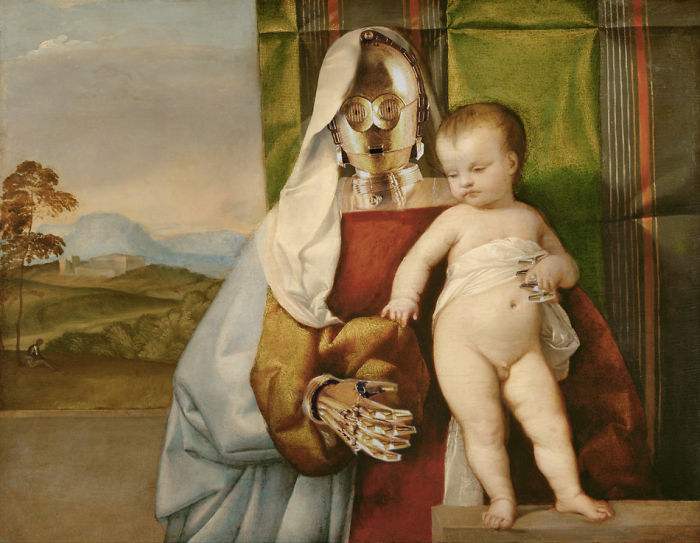 I Merge Star Wars Characters With Ancient Paintings And Vintage Photos