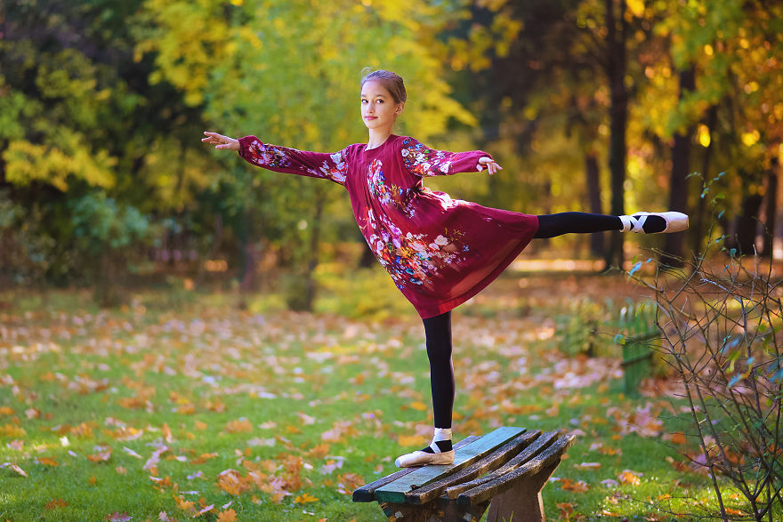 I Said 'Happy B-Day' To A Little Ballerina With Autumn Photoshoot I Said 'Happy B-Day' To A Little Ballerina With Autumn Photoshoot