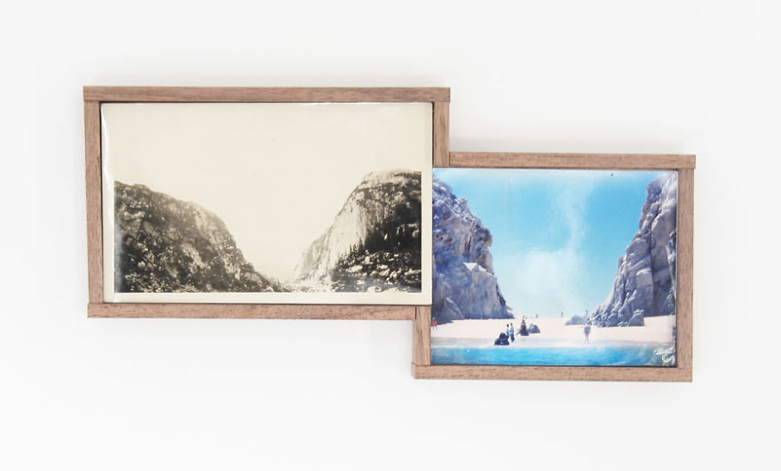 I Find Pictures Of Lost Memories In Flea Markets And Make Fictional Landscapes I Find Pictures Of Lost Memories In Flea Markets And Make Fictional Landscapes