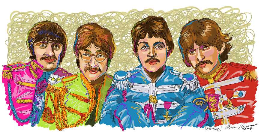 I Used Only One Line To Draw These Illustrations