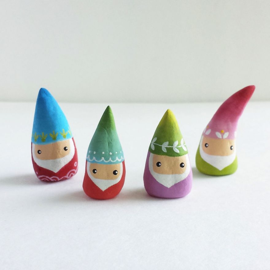 Miniature Critters & Gnomes Are Taking Over My Work Table Miniature Critters & Gnomes Are Taking Over My Work Table