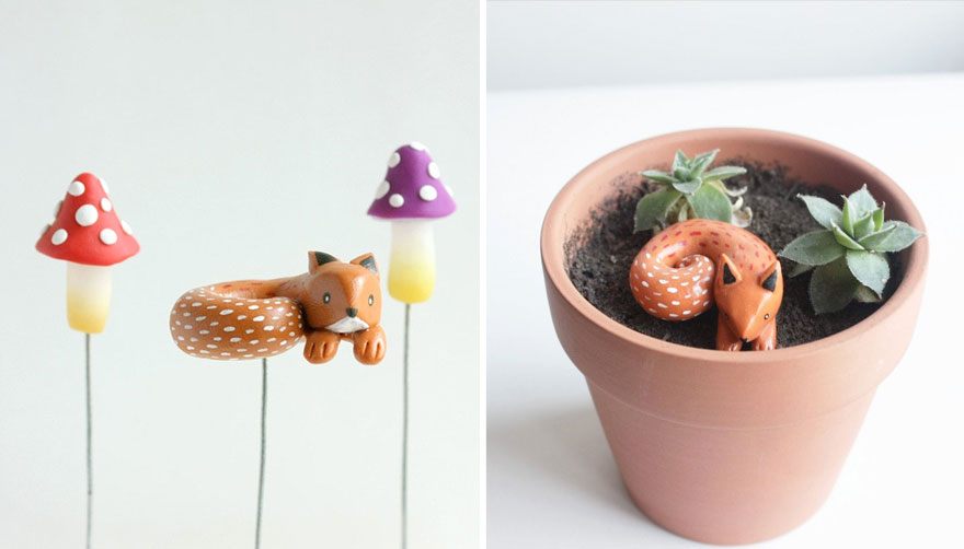 Miniature Critters & Gnomes Are Taking Over My Work Table Miniature Critters & Gnomes Are Taking Over My Work Table