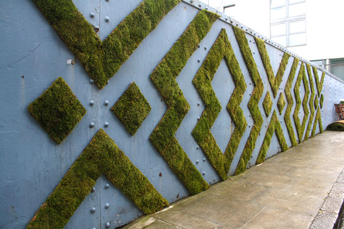 Geometric Moss Installation