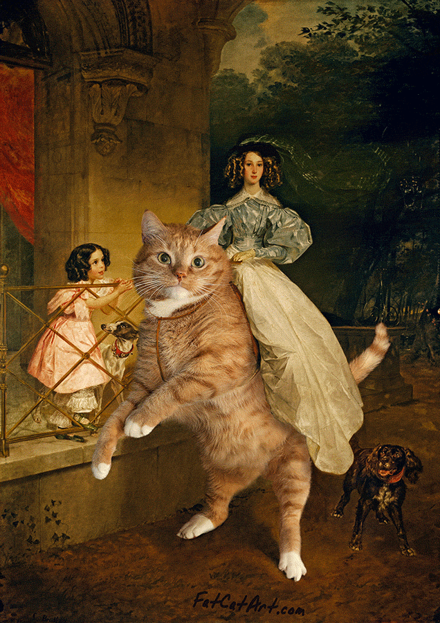 Fat Cat Art: I Insert My Ginger Cat Into Famous Paintings