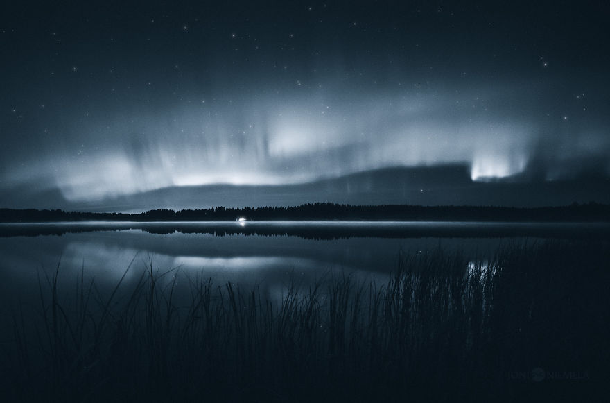 My Photo Series Of Northern Lights In Monochrome My Photo Series Of Northern Lights In Monochrome