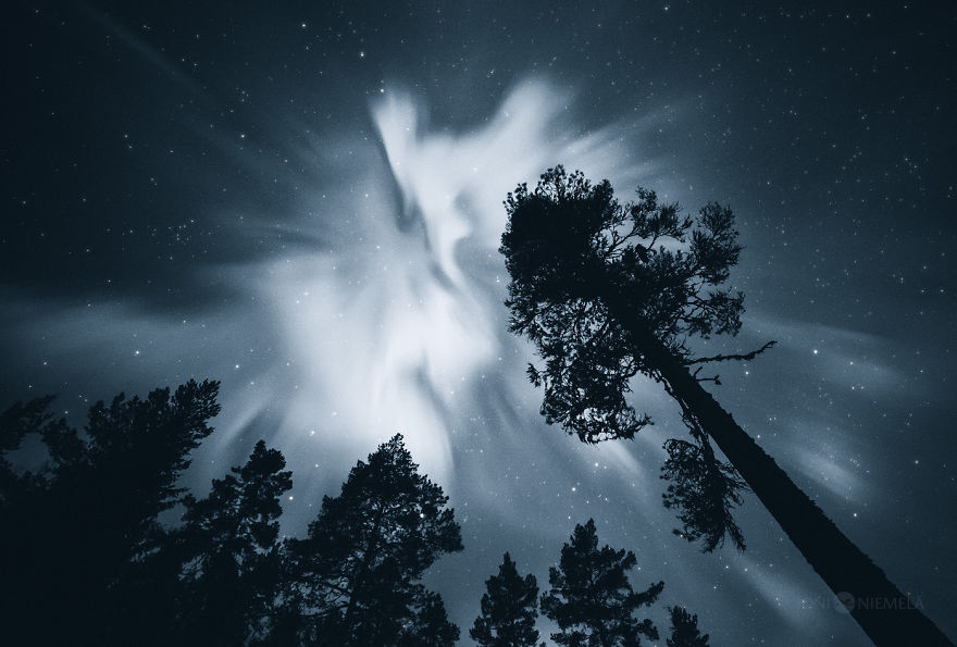 My Photo Series Of Northern Lights In Monochrome My Photo Series Of Northern Lights In Monochrome