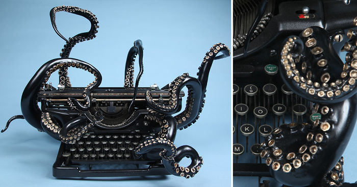 I Remade My Old Typewriter Into An Octopus To Explore Higher Ideas