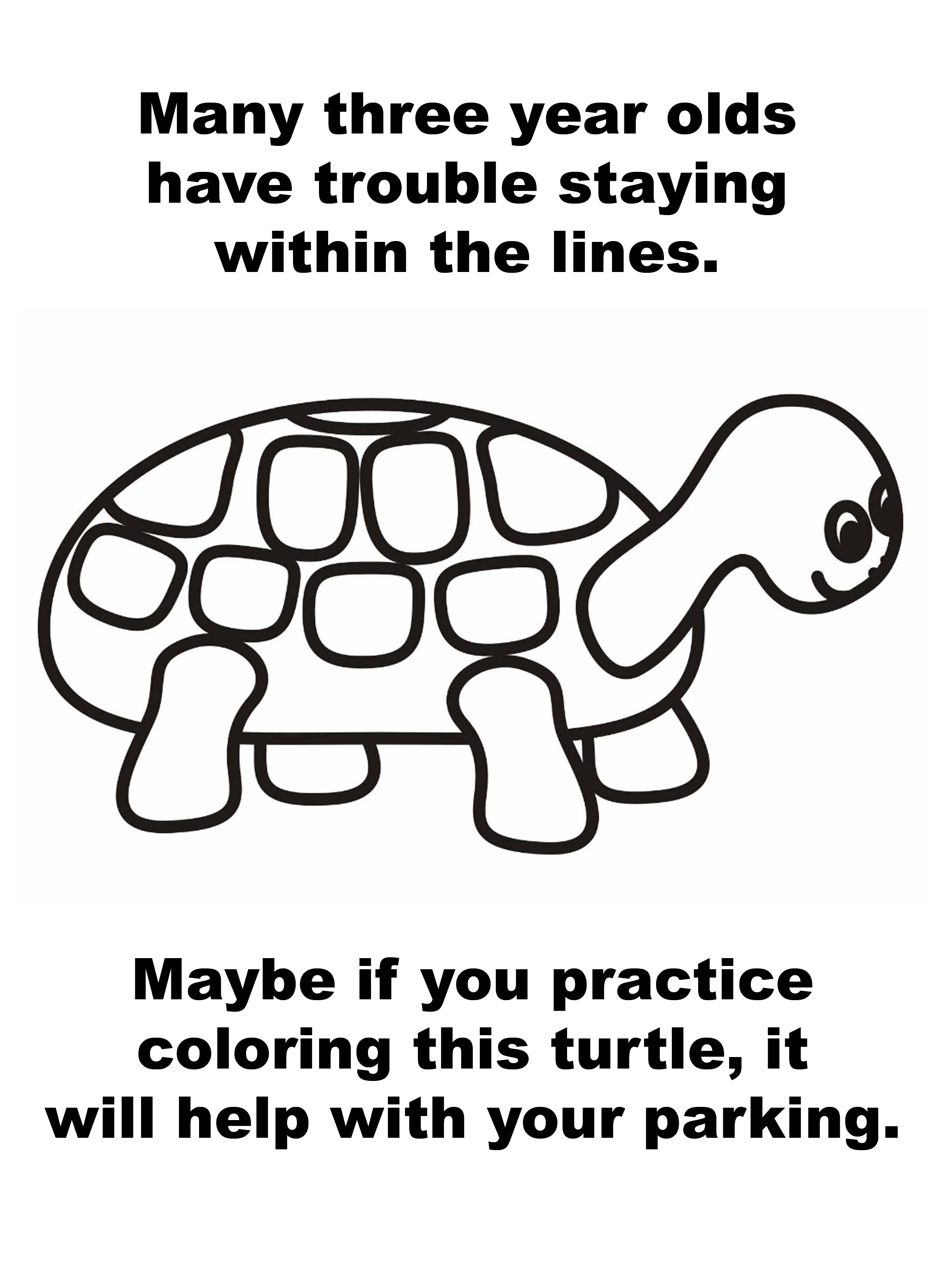 parking-ticket-turtle-coloring-line-3 parking-ticket-turtle-coloring-line-3