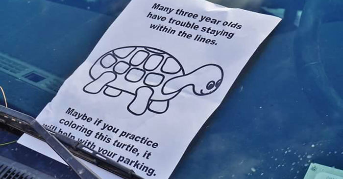 Anonymous Hero Fights Asshole Drivers With This Parking Note