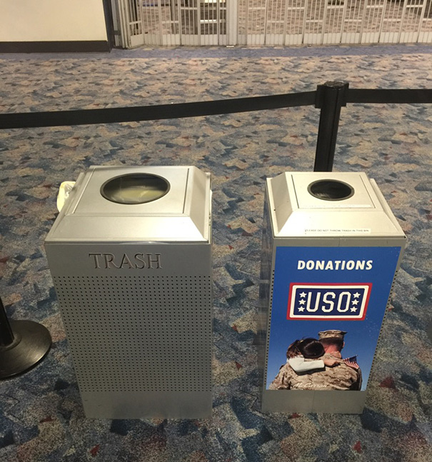 Maybe Don't Put It Next To A Trash Can Shaped Exactly Like It?