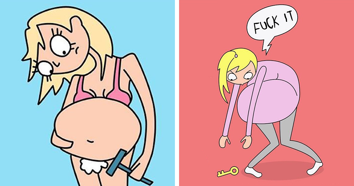 Mom Illustrates Her Everyday Pregnancy Problems (17 Pics)