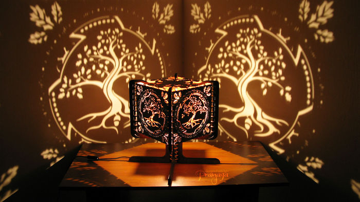 Shadow Lamps That We Made Using Our Diy Laser Cutter