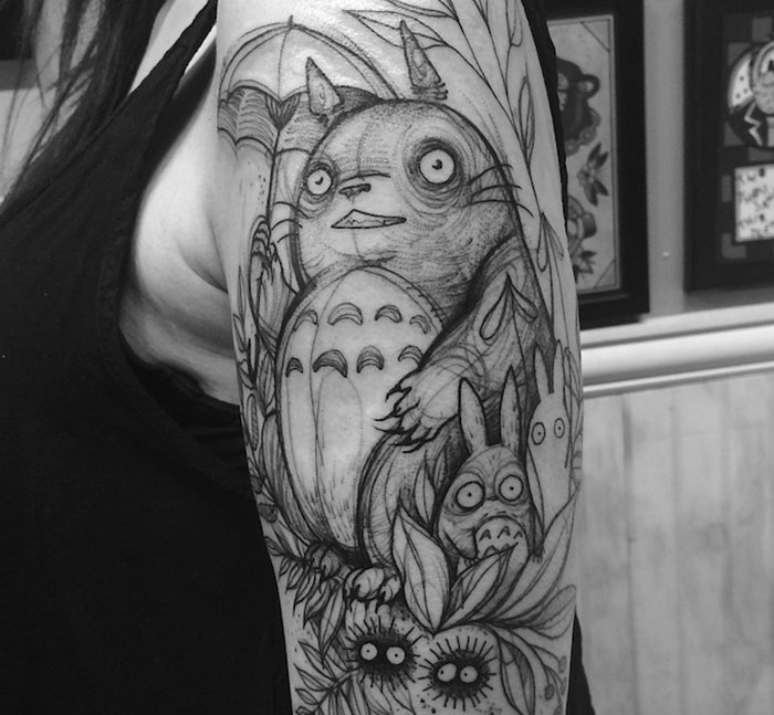Sketch Tattoos That Look Like Pencil Drawings By Nomi Chi