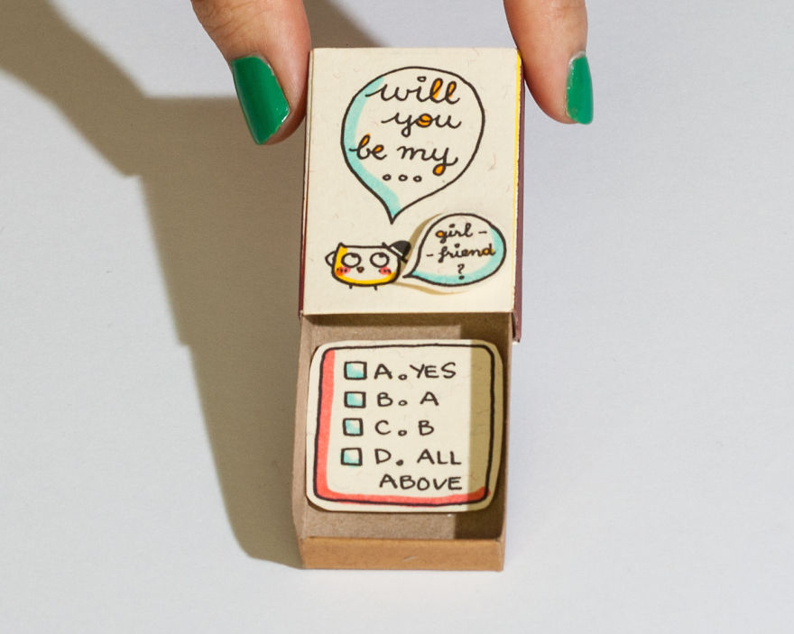 Surprise Messages Hidden In Little Matchboxes Surprise Messages Hidden In Little Matchboxes