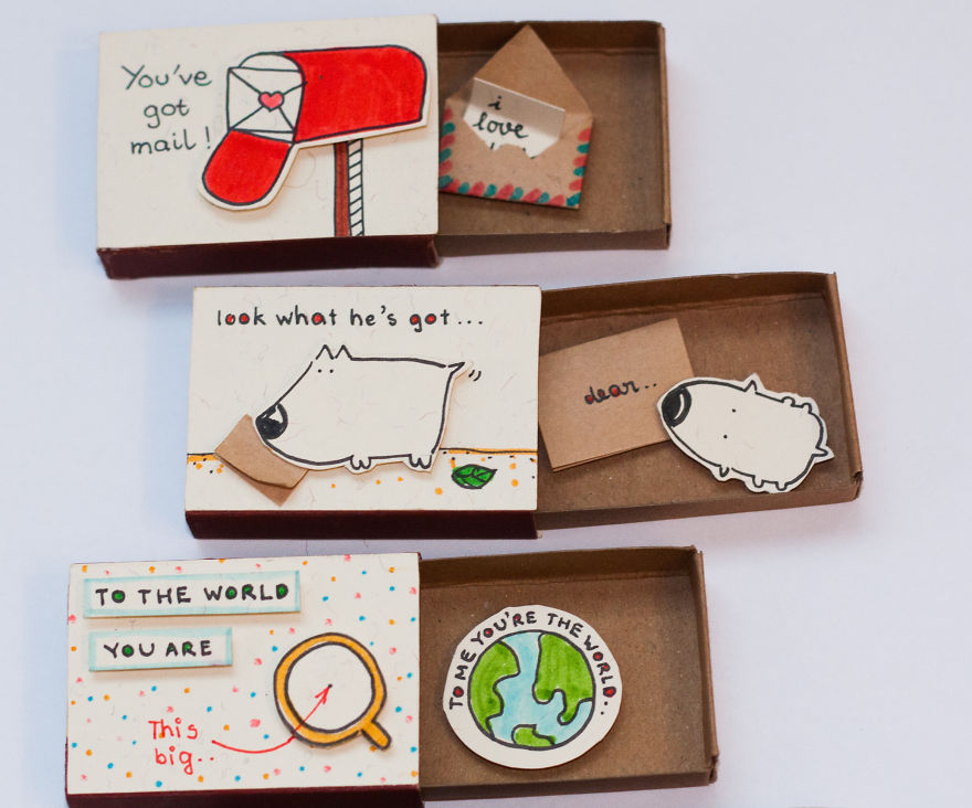 Surprise Messages Hidden In Little Matchboxes Surprise Messages Hidden In Little Matchboxes