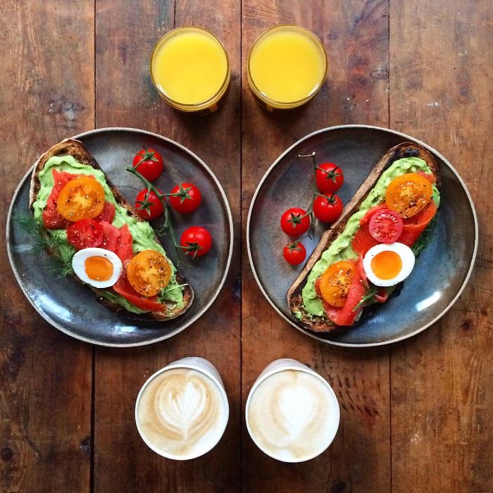 Symmetrical Breakfasts