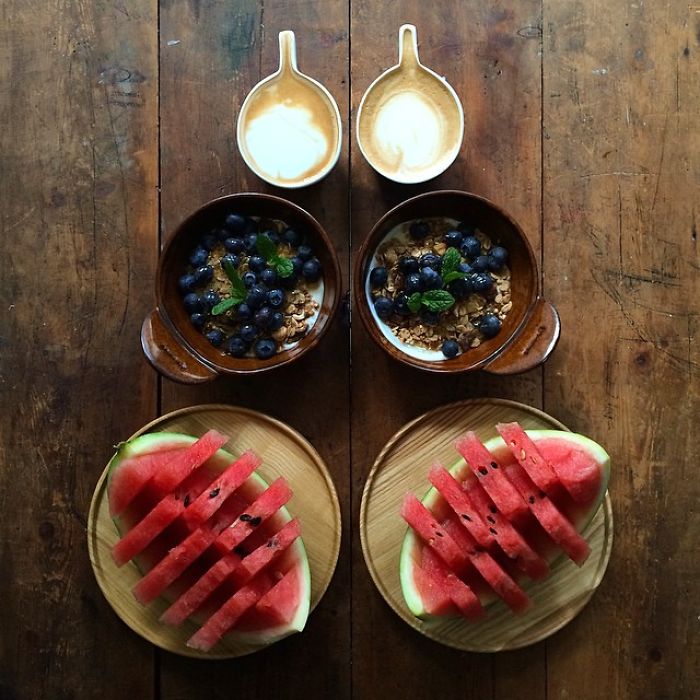 Symmetrical Breakfasts