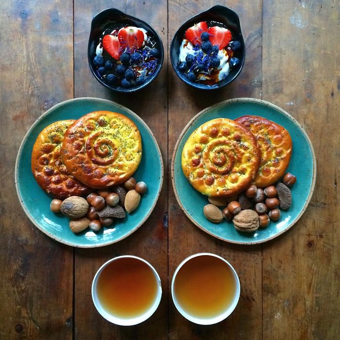 Symmetrical Breakfasts